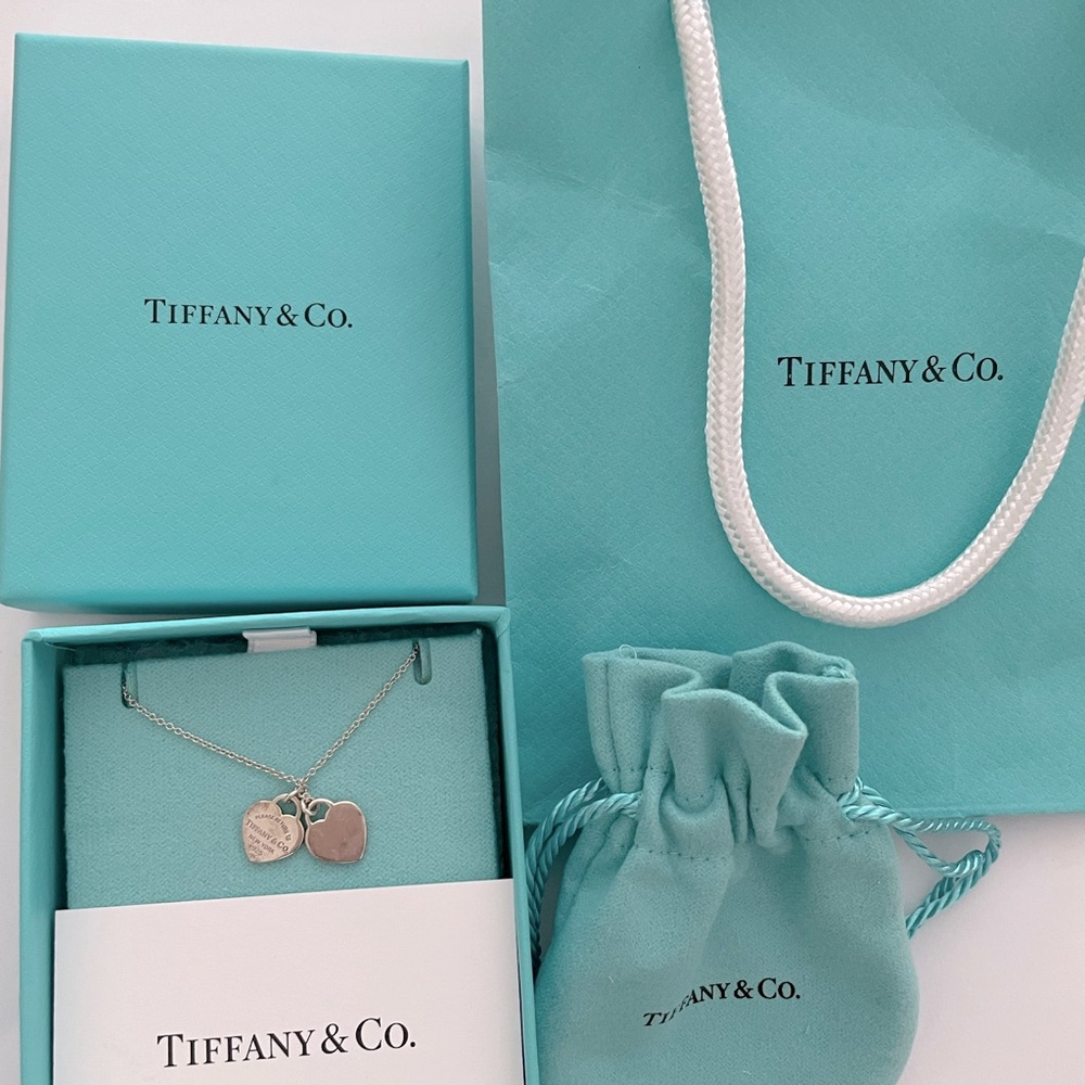 Tiffany & Co. Silver Hearts Charm Necklace